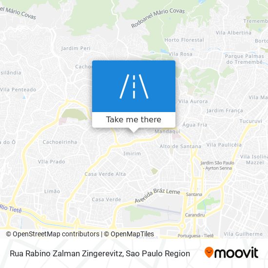 Rua Rabino Zalman Zingerevitz map