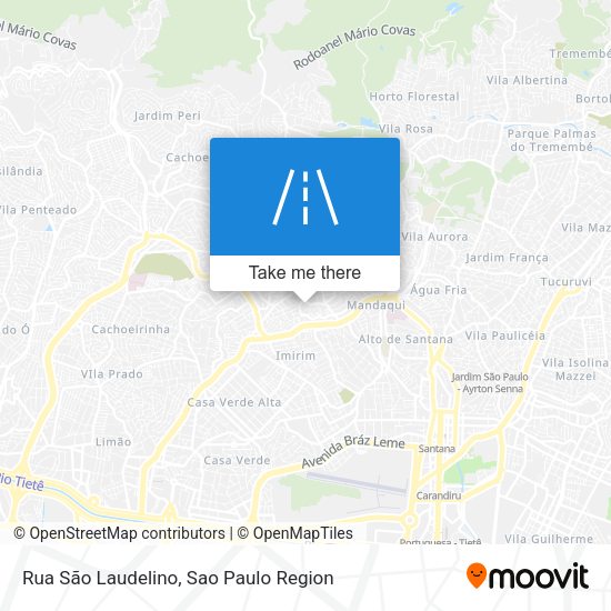 Rua São Laudelino map