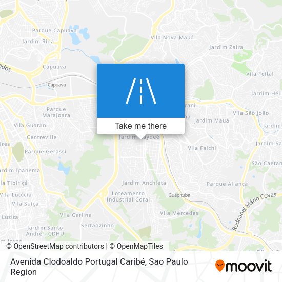 Avenida Clodoaldo Portugal Caribé map