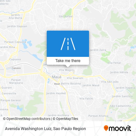 Mapa Avenida Washington Luíz