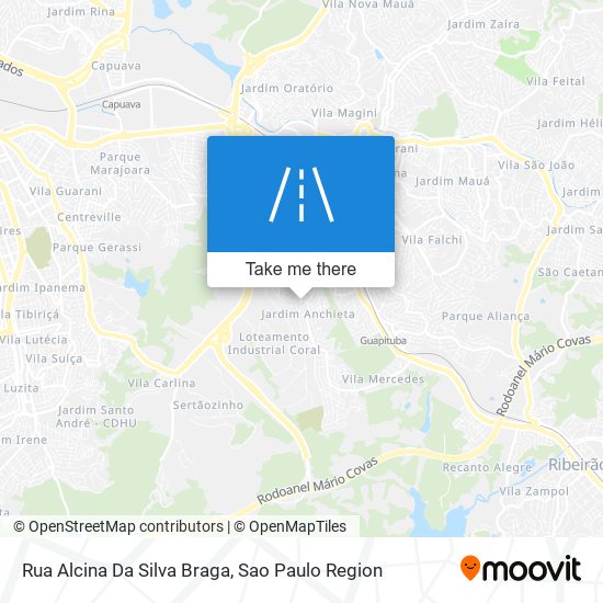 Mapa Rua Alcina Da Silva Braga