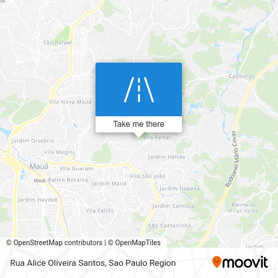 Rua Alice Oliveira Santos map