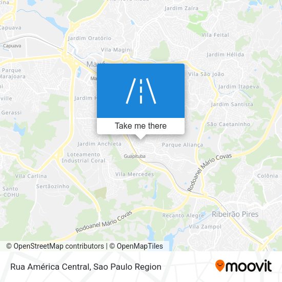 Rua América Central map
