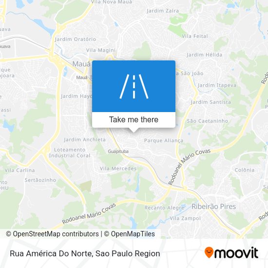 Rua América Do Norte map
