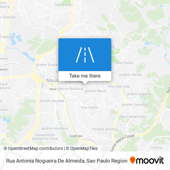 Mapa Rua Antonia Nogueira De Almeida