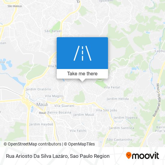 Mapa Rua Ariosto Da Silva Lazáro