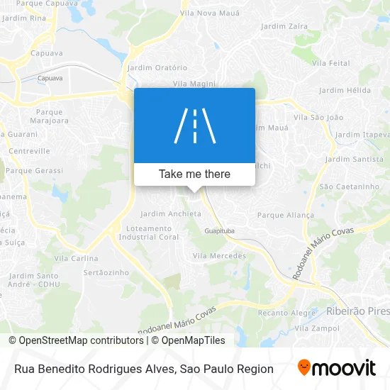 Rua Benedito Rodrigues Alves map
