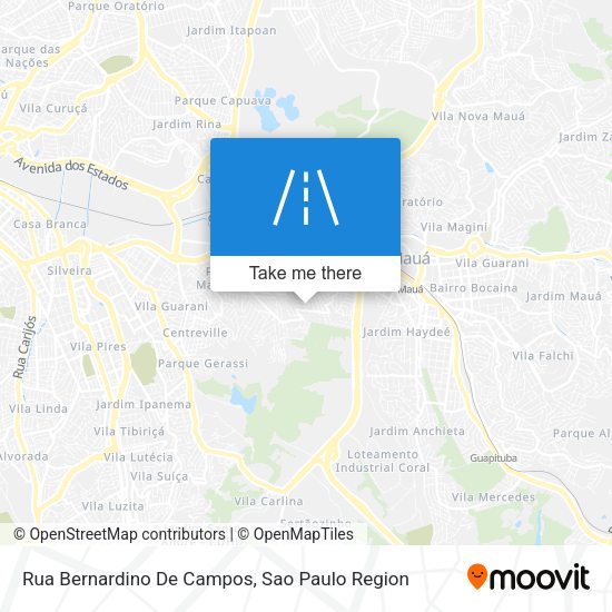 Rua Bernardino De Campos map