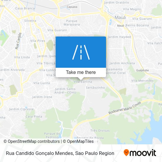 Rua Candido Gonçalo Mendes map