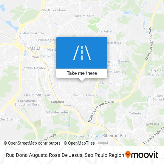 Rua Dona Augusta Rosa De Jesus map