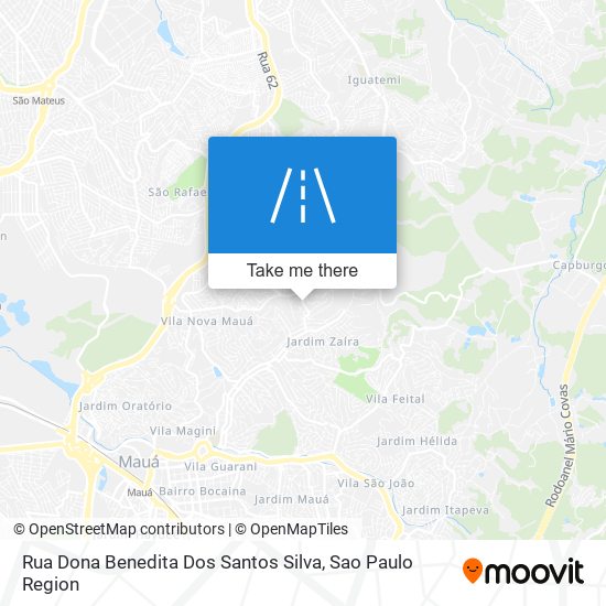 Rua Dona Benedita Dos Santos Silva map