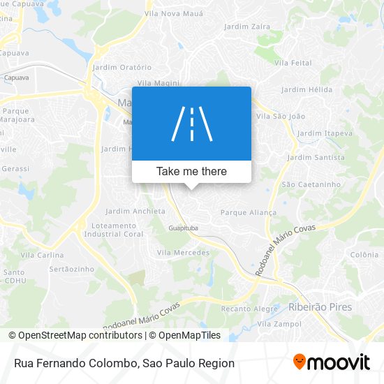 Mapa Rua Fernando Colombo