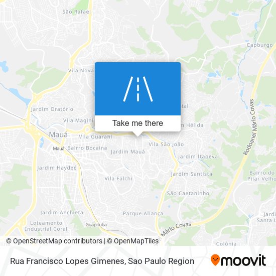 Rua Francisco Lopes Gimenes map