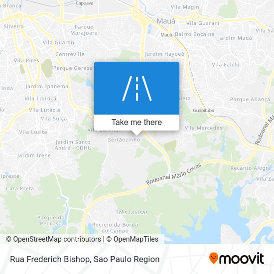 Rua Frederich Bishop map
