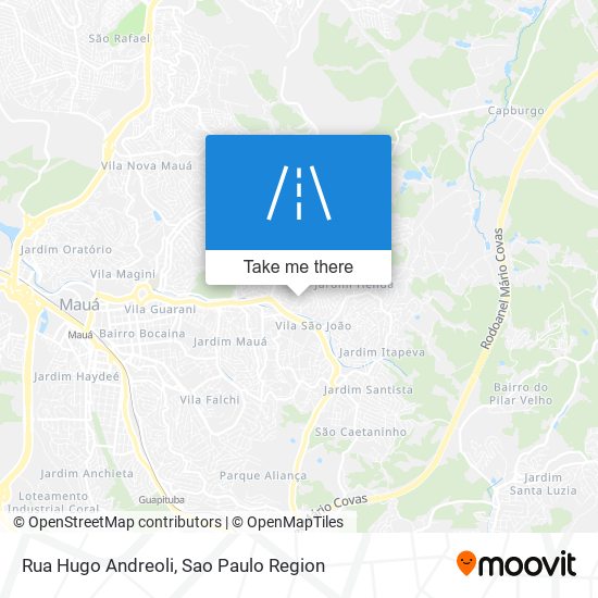 Mapa Rua Hugo Andreoli