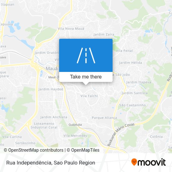 Rua Independência map