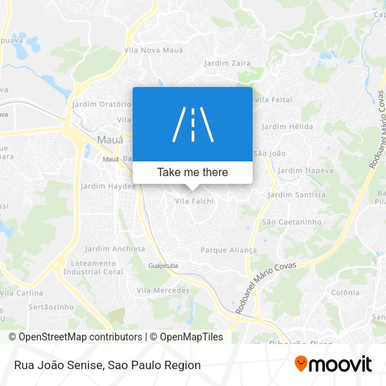 Rua João Senise map