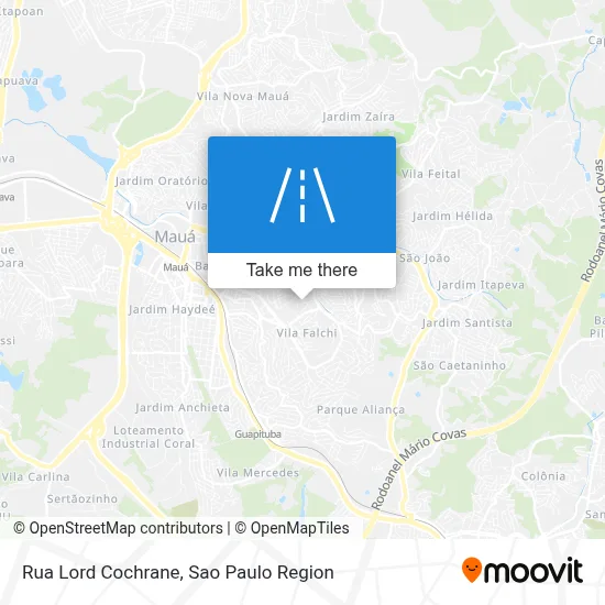 Rua Lord Cochrane map