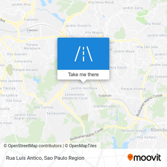 Rua Luís Antico map
