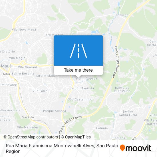 Rua Maria Franciscoa Montovanelli Alves map