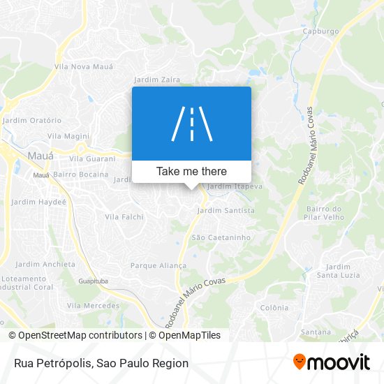 Mapa Rua Petrópolis