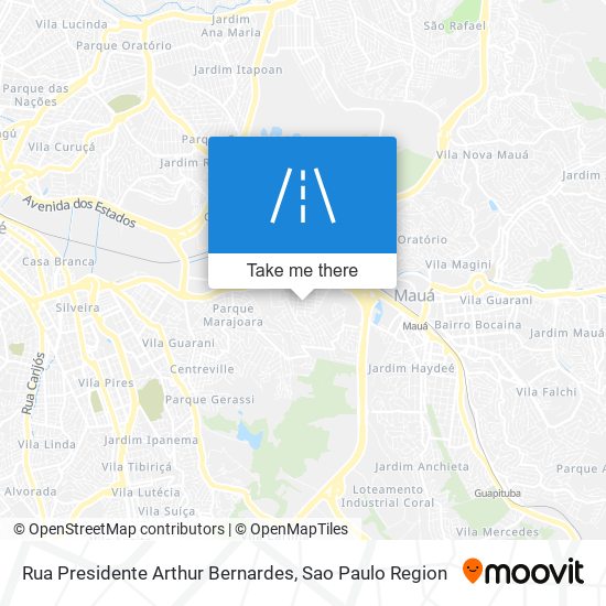 Rua Presidente Arthur Bernardes map