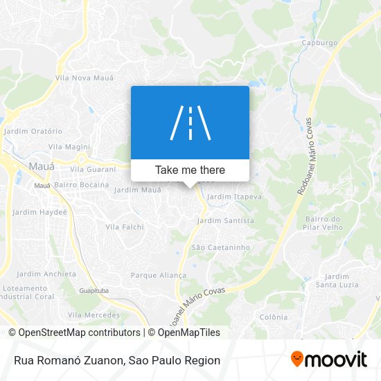 Rua Romanó Zuanon map