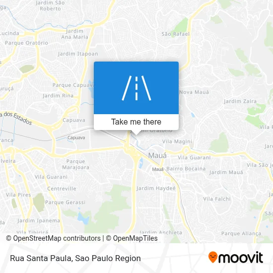 Rua Santa Paula map