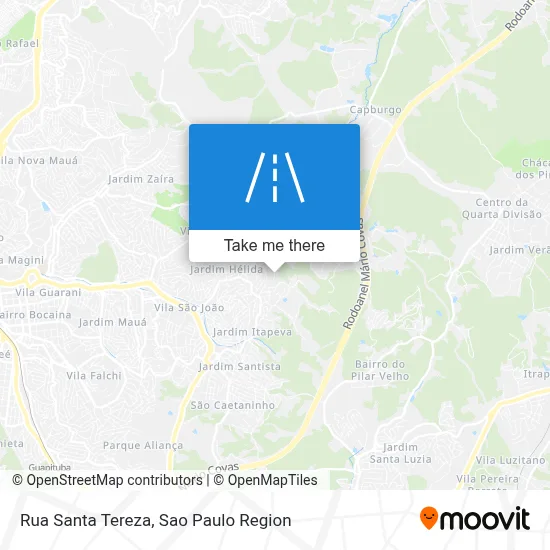 Rua Santa Tereza map