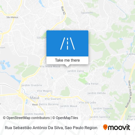 Rua Sebastião Antônio Da Silva map