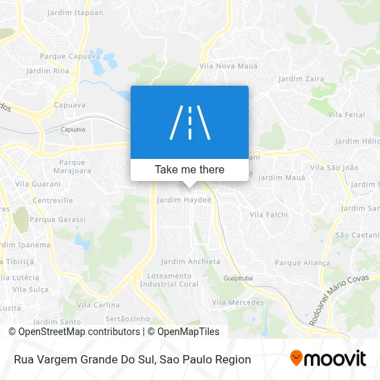 Rua Vargem Grande Do Sul map