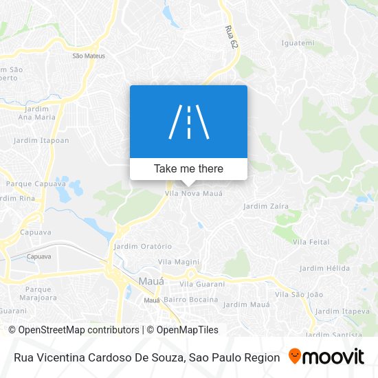 Rua Vicentina Cardoso De Souza map