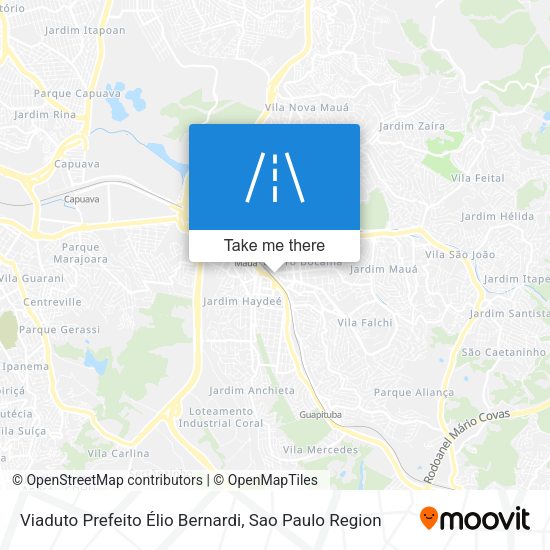 Viaduto Prefeito Élio Bernardi map