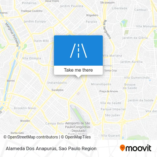 Alameda Dos Anapurús map