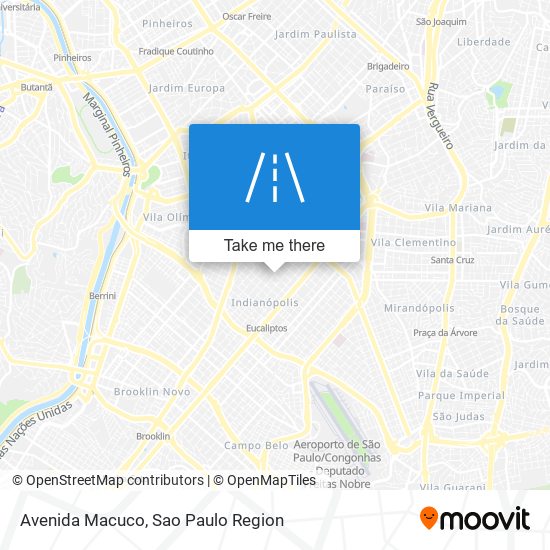 Avenida Macuco map