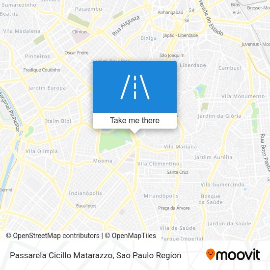 Passarela Cicillo Matarazzo map