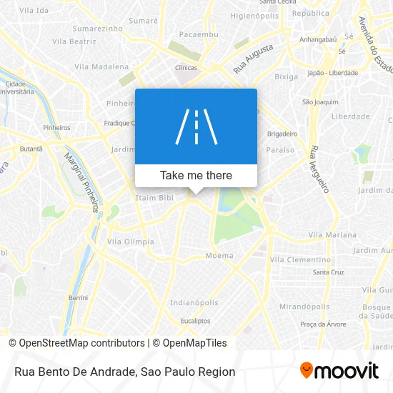 Rua Bento De Andrade map