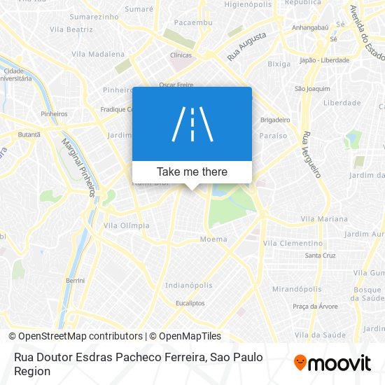 Mapa Rua Doutor Esdras Pacheco Ferreira