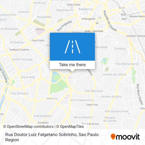 Rua Doutor Luiz Falgetano Sobrinho map