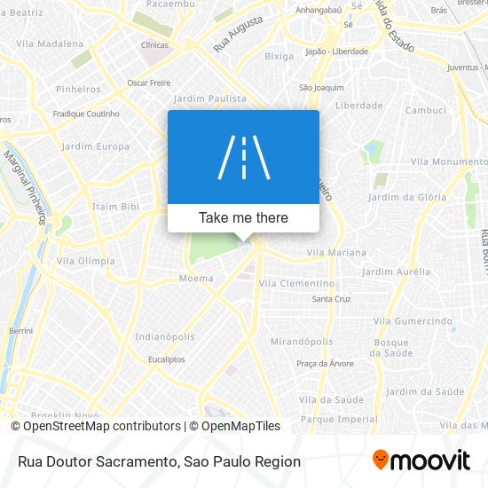 Rua Doutor Sacramento map