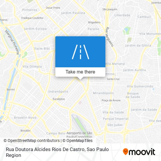 Mapa Rua Doutora Alcides Rios De Castro