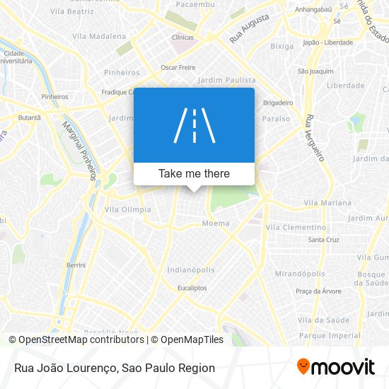 Rua João Lourenço map