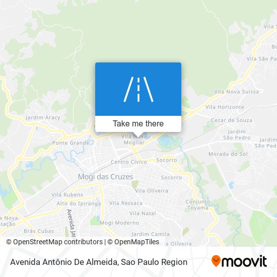 Mapa Avenida Antônio De Almeida