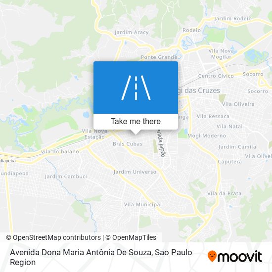 Mapa Avenida Dona Maria Antônia De Souza