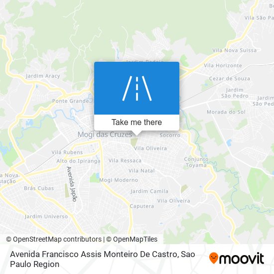 Avenida Francisco Assis Monteiro De Castro map