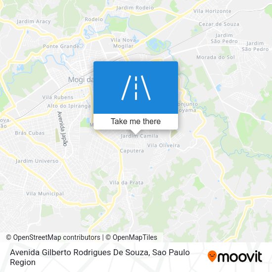 Avenida Gilberto Rodrigues De Souza map