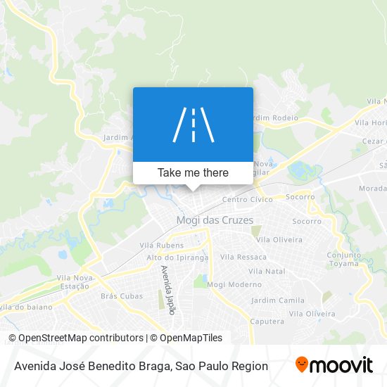 Mapa Avenida José Benedito Braga