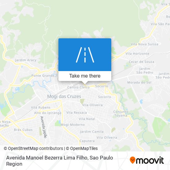 Mapa Avenida Manoel Bezerra Lima Filho