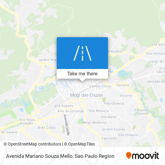 Mapa Avenida Mariano Souza Mello