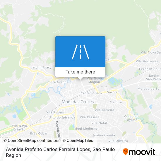 Avenida Prefeito Carlos Ferreira Lopes map